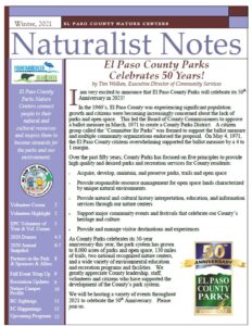 Winter 2021 Naturalist Notes